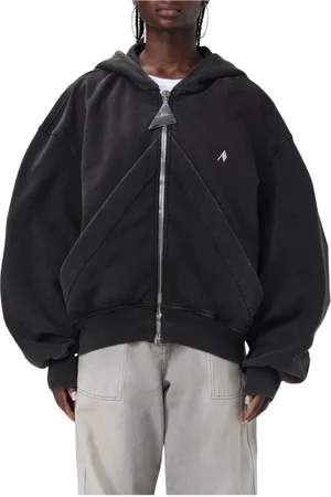 The Attico Dames, Sweatshirts & Hoodies, Zwart, Maat: XS Katoen