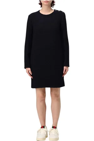 Gucci Dames, Jurken, Blauw, Maat: S Tweed