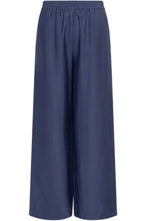 Moss Copenhagen Dames, Broeken, Blauw, Maat: XL Viscose