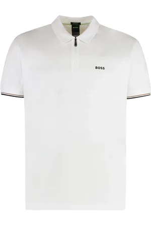 HUGO BOSS Heren, Tops, Wit, Maat: 2XL Katoen