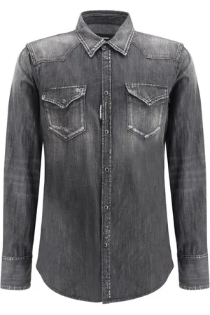 Dsquared2 Heren, Overhemden, Zwart, Maat: L Katoen