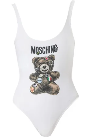 Moschino Dames, Badkleding, Wit, Maat: XS Polyamide