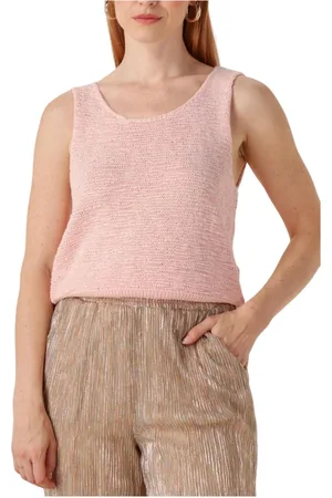 Studio Amaya Dames, Tops, Roze, Maat: S Linnen