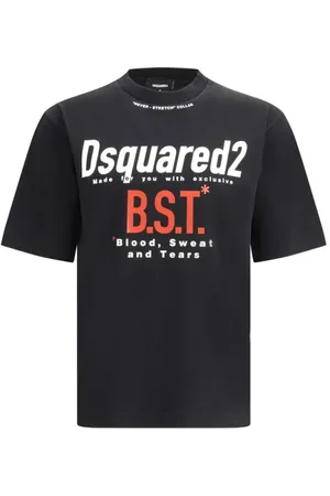 Dsquared2 Heren, Tops, Blauw, Maat: 2XL Katoen