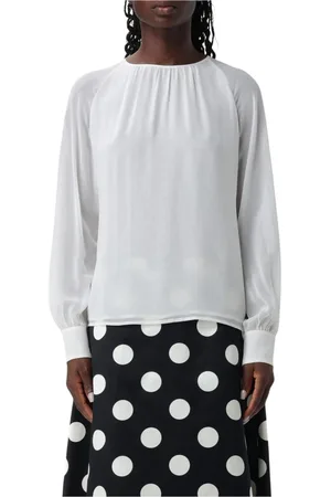 Max Mara Dames, Blouses & Shirts, Wit, Maat: M Zijde