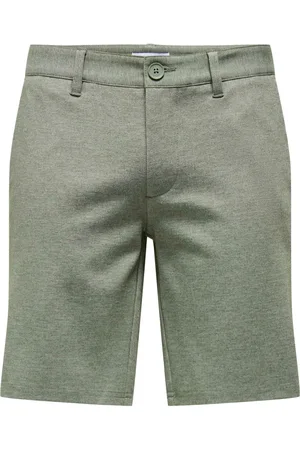 Only & Sons Heren, Korte broeken, Groen, Maat: S