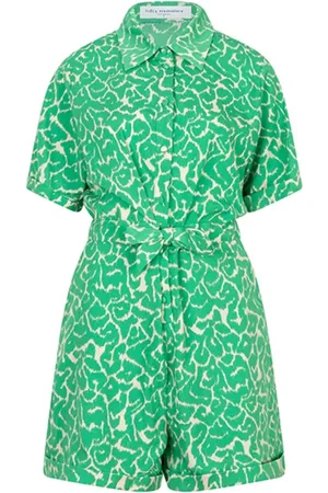 lofty manner Dames, Jumpsuits & Playsuits, Groen, Maat: XL