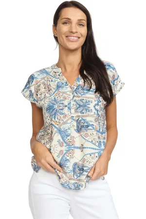 2-Biz Dames, Blouses & Shirts, Veelkleurig, Maat: S