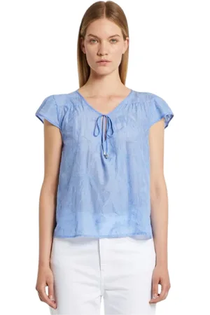 MARELLA Dames, Blouses & Shirts, Blauw, Maat: XS Zijde