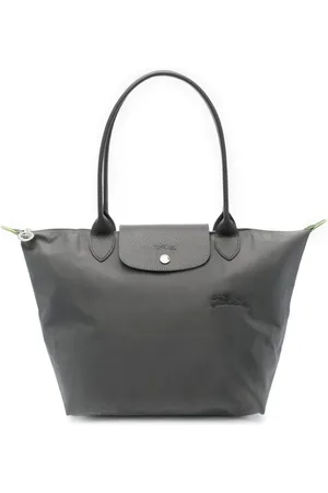 Longchamp Dames, Tassen, Grijs, Maat: ONE Size Leer