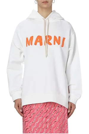 Marni Dames, Sweatshirts & Hoodies, Wit, Maat: 2XS Katoen