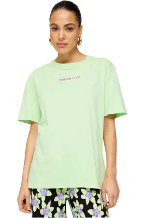 Harper & Yve Dames, Tops, Groen, Maat: XS Katoen