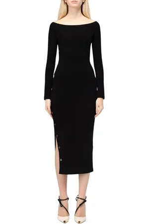 Elisabetta Franchi Dames, Jurken, Zwart, Maat: XS Viscose