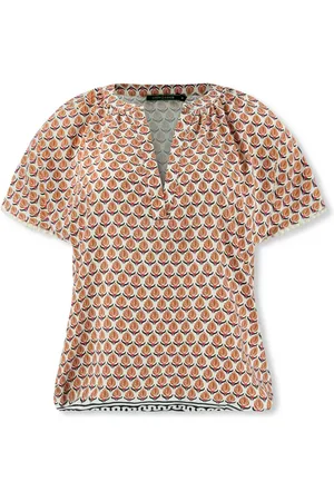 Lizzy & Coco Dames, Blouses & Shirts, Bruin, Maat: L