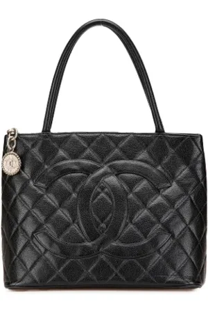CHANEL Dames, Pre-owned, Zwart, Maat: ONE Size Leer