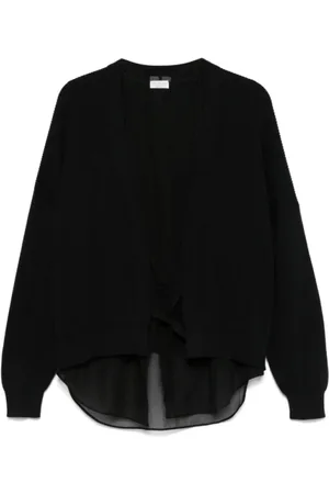 Brunello Cucinelli Dames, Truien, Zwart, Maat: S Katoen