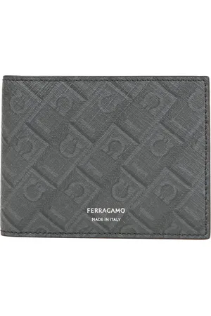Salvatore Ferragamo Heren, Accessoires, Grijs, Maat: ONE Size Katoen
