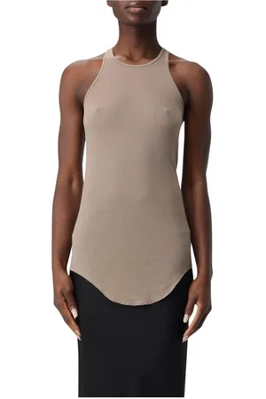 Rick Owens Dames, Tops, Grijs, Maat: XS Katoen
