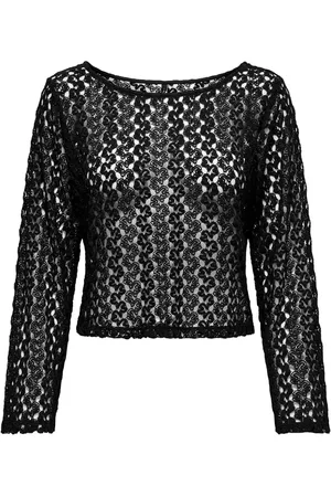 ONLY Dames, Tops, Zwart, Maat: L Katoen