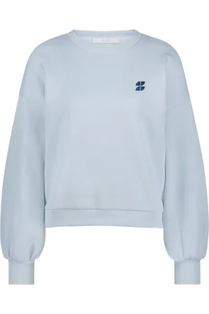 BY-BAR Dames, Sweatshirts & Hoodies, Blauw, Maat: M Katoen