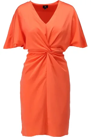 K-design Dames, Jurken, Oranje, Maat: L
