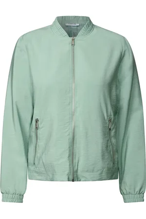 CECIL Dames, Jassen, Groen, Maat: M Viscose