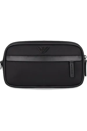 Emporio Armani Heren, Tassen, Zwart, Maat: ONE Size Nylon
