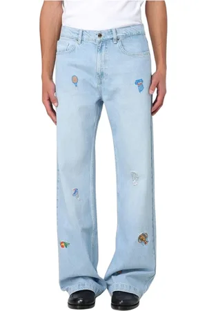 Casablanca Heren, Jeans, Blauw, Maat: W34 Denim