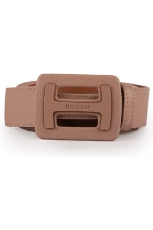 Hogan Dames, Accessoires, Roze, Maat: 90 CM Leer