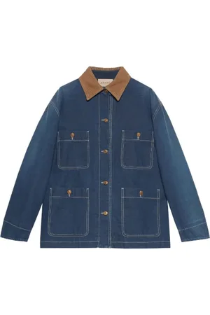 Gucci Dames, Jassen, Blauw, Maat: XS Denim