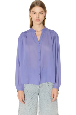 Berenice Dames, Blouses & Shirts, Paars, Maat: XS Katoen
