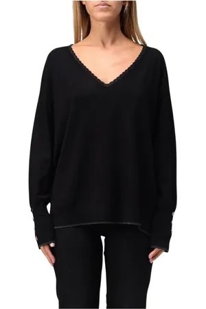 Liu Jo Dames, Truien, Zwart, Maat: XS