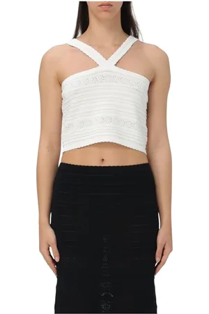 Twin-Set Dames, Tops, Wit, Maat: S