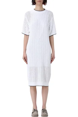 Brunello Cucinelli Dames, Jurken, Wit, Maat: XS