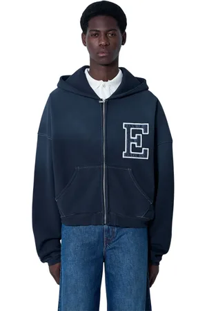 ERL Heren, Sweatshirts & Hoodies, Zwart, Maat: M Katoen