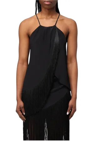 SIMONA CORSELLINI Dames, Tops, Zwart, Maat: XS Zijde