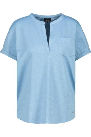 monari Dames, Tops, Blauw, Maat: 2XL
