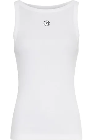 Moss Copenhagen Dames, Tops, Wit, Maat: M/L Katoen