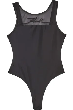 Karl Lagerfeld Dames, Badkleding, Zwart, Maat: S Polyamide