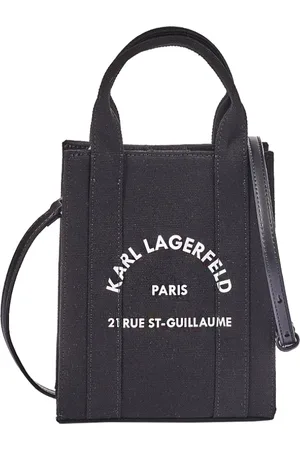 Karl Lagerfeld Dames, Tassen, Zwart, Maat: ONE Size Katoen