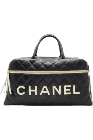 CHANEL Dames, Pre-owned, Zwart, Maat: ONE Size Leer