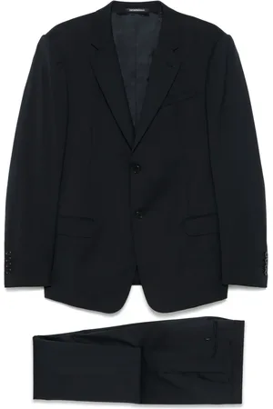 Emporio Armani Heren, Pakken, Zwart, Maat: L Wol