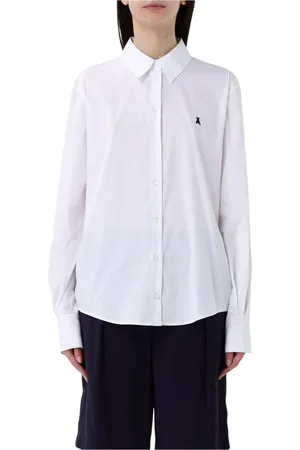 Patrizia Pepe Dames, Blouses & Shirts, Wit, Maat: XS Katoen