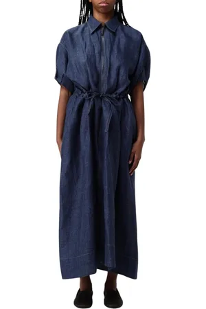 Brunello Cucinelli Dames, Jurken, Blauw, Maat: M