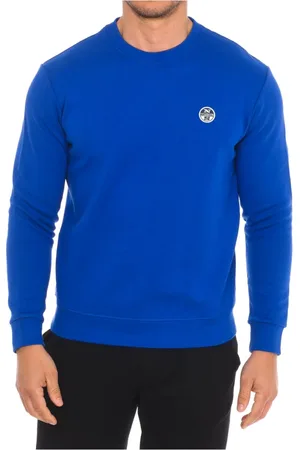 North Sails Heren, Sweatshirts & Hoodies, Blauw, Maat: S Katoen