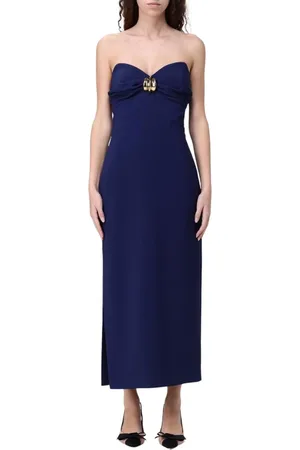 Elisabetta Franchi Dames, Jurken, Blauw, Maat: L