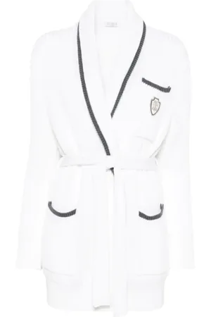Brunello Cucinelli Dames, Truien, Wit, Maat: S Katoen