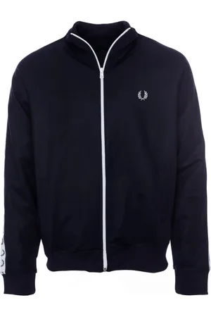 Fred Perry Heren, Sweatshirts & Hoodies, Blauw, Maat: L Katoen