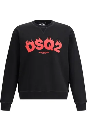 Dsquared2 Heren, Sweatshirts & Hoodies, Zwart, Maat: M Katoen