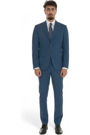 PAOLONI Heren, Pakken, Blauw, Maat: M